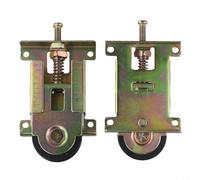 Poleas de puerta corredera para armarios con rodillo de leva y ruedas de muebles que proporcionan un movimiento suave para armarios de cocina y almacenamiento (2 piezas)