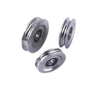 poleas para cables metálicos, Polea en forma de U acero inoxidable 304 con rodamientos bolas for enderezar máquina M40 a M78(M40)