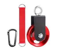 Poleas para cuerda - polea de hombro móvil | bloque de polea de acero de aleación de aluminio | Kit de sistema de polea de fitness equipo de entrenamiento reductor de ruido de liberación rápida para