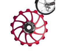 Poleas para jinetes | Polea de cambio trasero de bicicleta,Cojinete de polea de cerámica 14T/15T/16T, rueda guía del desviador trasero resistente a los golpes para cambios