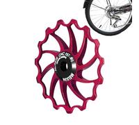 Poleas para jinetes, Rueda guía de desviador trasero para bicicleta, Rodamiento de polea de cerámica 14T/15T/16T, rueda guía del desviador trasero resistente a los golpes para el cambio de marchas d