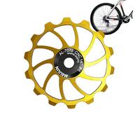 Poleas para jinetes, Rueda guía de desviador trasero para bicicleta, Rodamiento de polea de cerámica 14T/15T/16T, rueda guía del desviador trasero resistente a los golpes para el cambio de marchas d