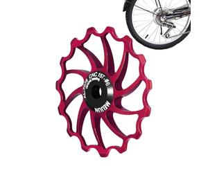 Poleas para jinetes, Rueda guía de desviador trasero para bicicleta, Rodamiento de polea de cerámica 14T/15T/16T, rueda guía del desviador trasero resistente a los golpes para el cambio de marchas d