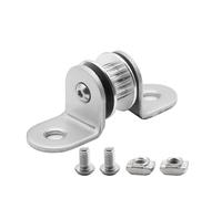 Poleas tensoras con soporte, rueda impulsora plana de aluminio, 20 dientes, 2 GT, 6 mm, carcasa de cojinete de correa de distribución for eje Z I3.(5pcs)