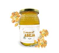 Polen de Abeja Natural - Tarro Cristal de 225 Gramos. Origen España 100%. Polen Fresco de Abeja. Rico en Proteínas - Energía y Vitalidad Diaria