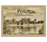 Polen - Ein Kalender im Zeitungsstil (Wandkalender 2026 DIN A2 quer), CALVENDO Monatskalender: Unser Nachbarland in außergewöhnlichen Bildern