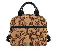 POLERO Capybara - Lonchera para niños, pequeña, aislada, bonita fiambrera, ligera, para picnic, vuelta a la escuela