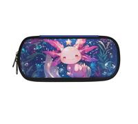 POLERO Estuche para lápices, estuche para bolígrafos, oficina, escuela, papelería, estuche para niñas, niños, adolescentes y estudiantes, Axolotl bajo el agua, Talla única, Mochila escolar