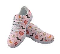 POLERO Mocasines de Mujer Slip On Zapatos Ligeros Casuales Bajos - Cute Pet Climic Dogs Print Nurse Shoes - Zapatillas Deportivas, EU39
