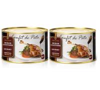 POLGRI Confit de Pato Muslos Confitados Gourmet 2 Latas 1350 g 4 Unidades Carne de Caza Premium Receta Manchega Listo para Calentar Textura Jugosa Sabor Delicado Cocina Gourmet Calidad Elite