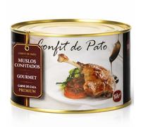 POLGRI Confit de Pato Muslos Confitados Gourmet Lata 1350 g 4/5 Unidades Carne de Caza Premium Receta Manchega Listo para Calentar Textura Jugosa Sabor Delicado Cocina Gourmet Elite
