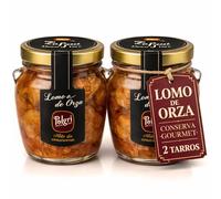 POLGRI Lomo de Orza Lomo Frito Carne en Aceite Conserva Gourmet Tradicion Manchega Pack 2 Tarros 780 g Receta Artesana de Cerdo en Frasco Cristal Listo para Servir en Frio Aperitivo Top