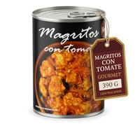 POLGRI Magro con Tomate Magro de Cerdo en Lata 390 g Magritos Conserva de Carne Guisada Plato Preparado Listo para Servir Guiso Receta Tradicional Manchega Comida Casera Cocina Española Vermut Tapas