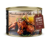 POLGRI Manchones de Pato Confitados Confit de Pato Lata 1350 g 8/10 Unidades Conserva Gourmet Carne de Caza Receta Manchega Artesana Listo para Calentar Tapa Tradicional Espanola