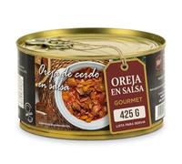 POLGRI Oreja de Cerdo en Salsa Oreja Guisada Conserva de Cerdo 425g Receta Tradicional de La Mancha Lista para Comer Tapa Espanola Artesana Casqueria Plato Preparado Estilo Casero Listo