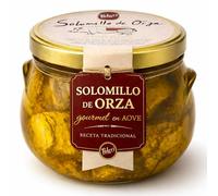 POLGRI Solomillo de Orza Lomo de Orza Conserva Gourmet de Cerdo en AOVE Tarro 850 ml Receta Manchega Tradicional Adobo Natural Sabor Intenso Listo para Tapas Aperitivos Regalo Premium Alta Mesa