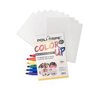 POLI-FLEX® COLOR UP - Lámina de transferencia para pintar e imprimir para textiles, paquete de 7 unidades de color up y 3 láminas de transferencia en formato A4