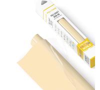 POLI-FLEX® TURBO® - Lámina de transferencia para textil - Lámina flexible para planchar, lámina de plóter para camisetas DIY, Beige mate, 30,5 cm x 122 cm