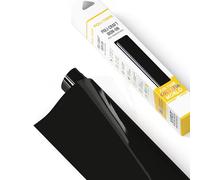 POLI-FLEX® TURBO® - Lámina de transferencia para textil - Lámina flexible para planchar, lámina para plóter para camisetas DIY, negro mate, 30,5 cm x 122 cm