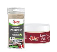 Poliboy - Cuidado de cuero neutro para piel lisa, nutre, protege e impregna con lanolina y aceite de aguacate, para zapatos, ropa o equipo deportivo, 1 x 200 ml, con paño de algodón