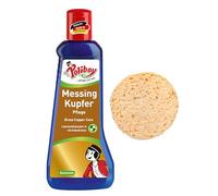 Poliboy - Limpiador de latón y cobre para el cuidado contra puntos de deslustre, limpiador de latón con cera de carnauba, 1 x 200 ml, con esponja, fabricado en Alemania