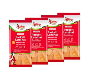 Poliboy - Toallitas húmedas para parqué (pack de 4 x 490 g)