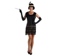 Policcinella Disfraz Charleston Negro Talla M