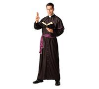 Policcinella Disfraz Cura Monseñor Talla L