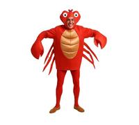 Policcinella Disfraz de Cangrejo, Adulto, Hombre, Talla L