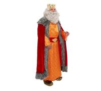 Policcinella Disfraz de Rey Mago Melchor, Adulto, Hombre, Talla Única