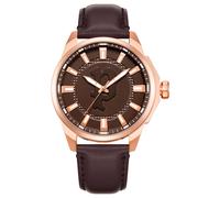 Police analógico modelo kaweka 3h brown dial brown strap. marca