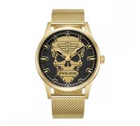 Police analógico modelo rissington 3h black dial ipg mesh. marca