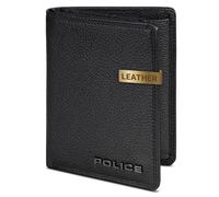 Police Cartera RFID de piel 9,5 cm desplegable negro