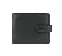 Police Cartera de piel auténtica para hombre, fina, con botón, sin monedero, caja de regalo