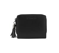Police Cartera de piel auténtica para mujer, pequeña y fina, con tarjetero y monedero, con caja, Negro Black 62, Minimalista