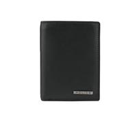 Police Cartera para hombre de piel auténtica, fina con monedero, tarjetero y caja de regalo, Negro 73 Vertical, Moderno