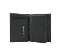 Police Cartera vertical de piel auténtica para hombre con caja de regalo, Black 85 Big Without Coin Purse, Clásico moderno