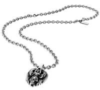 Police chief - collar de acero inoxidable con cadena de balcher