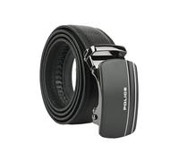 Police Cinturón de piel auténtica para hombre con hebilla automática, ajustable, 3,5 cm de alto, talla 48-52, Negro 94 3.5Cm, 115 (Taglia 48-52)