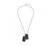 Police PEAGN0042001 - Colgantes negros duet con cadena para hombre, talla única, acero inoxidable, sin piedras preciosas