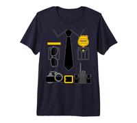 Police Costume For Kids & Adults Halloween Police Officer Camiseta Premium