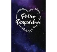 Police Dispatcher Gifts - a Blank Lined Journal with Heart Words, Great for Showing Your Appreciation: Purple and Blue Universe design