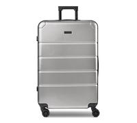 Police Dublin 4 ruedas Trolley L 75 cm Con asa expansible plateado