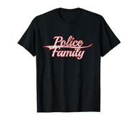Police Family Law Enforcement Blue Line Vintage Varsity Camiseta