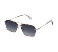 Police Hombre Police SPLQ90 FORCE 9 340 Gafas de sol Metal Fumar Cuadrada Antirreflejo Matizado