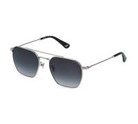 Police Hombre Police SPLR72 ORIGINS LITE 36 579 Gafas de sol Metal Plata Fumar Geométrico Normal Matizado