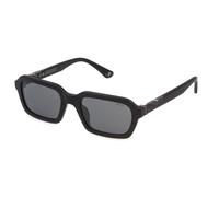 Police Hombre SPLL14 ORIGINS 57 703X Gafas de sol Acetato Negro Fumar Cuadrada Normal Espejo