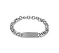 Police IDENTITY PEAGB0041001 - Pulsera de eslabones de cadena de plata para hombre, talla única, acero inoxidable, sin piedras preciosas, talla única, acero inoxidable, sin piedras preciosas