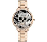 POLICE PL.16067MSR/02M Reloj Pulsera Mujer Cuero Acero Rosegold, Analógico