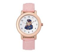 Police Lion Smoking - Reloj de pulsera para mujer, elegante, analógico, de cuarzo, correa de piel